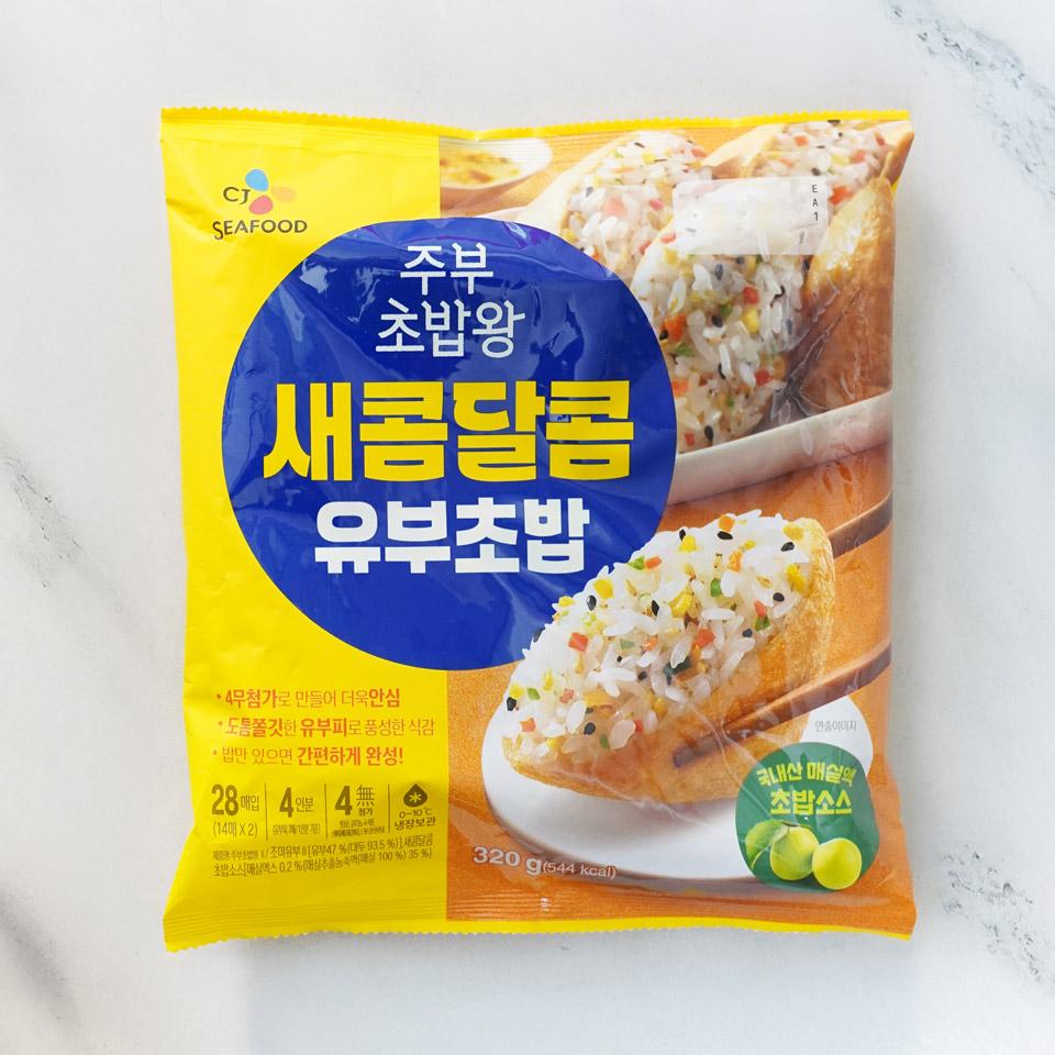 메가마트 CJ 주부 초밥왕 새콤달콤 유부초밥 320g - 상품 이미지