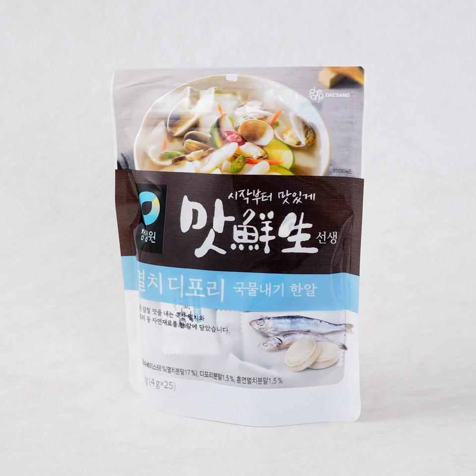메가마트 대상 청정원 맛선생 멸치디포리 국물내기한알 100g(4gx25ea) - 상세 이미지 2