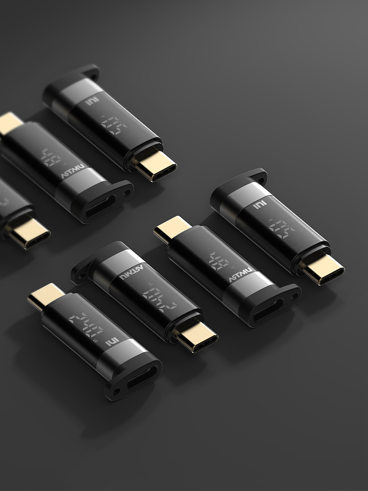 USB4 C타입 100W 240W 5A 전압 전류 전력 미니 테스트기 이미지 3