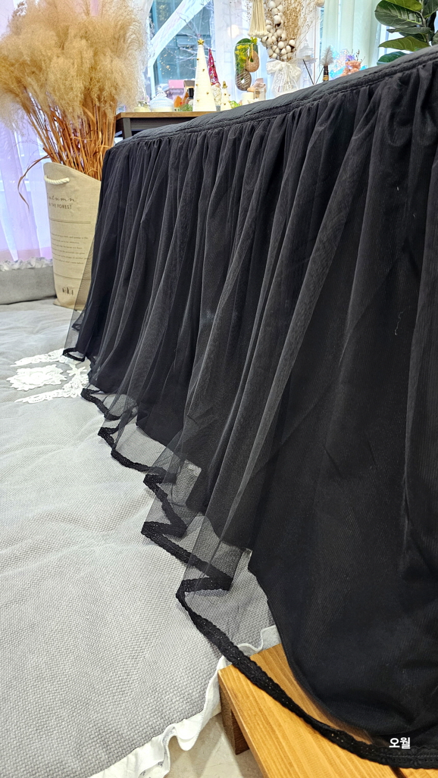 미라지 라지킹 침대스커트 베드스커트맞춤 프릴 돌침대커버