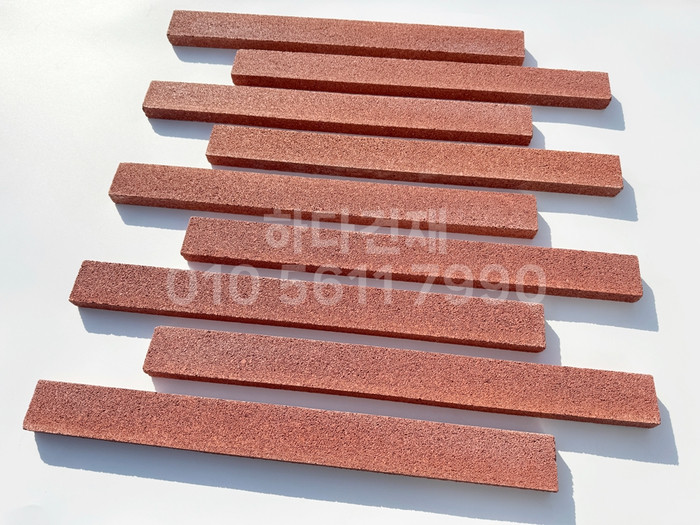 아이브 모노타일 500x50x20T 레드 / 하다건재 와이드벽돌타일