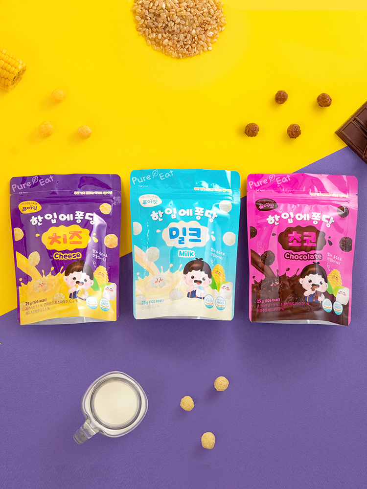 퓨어잇 유기농쌀과자 롱스틱 4봉+ 한입에퐁당 볼과자 4봉 - 상세 이미지 3