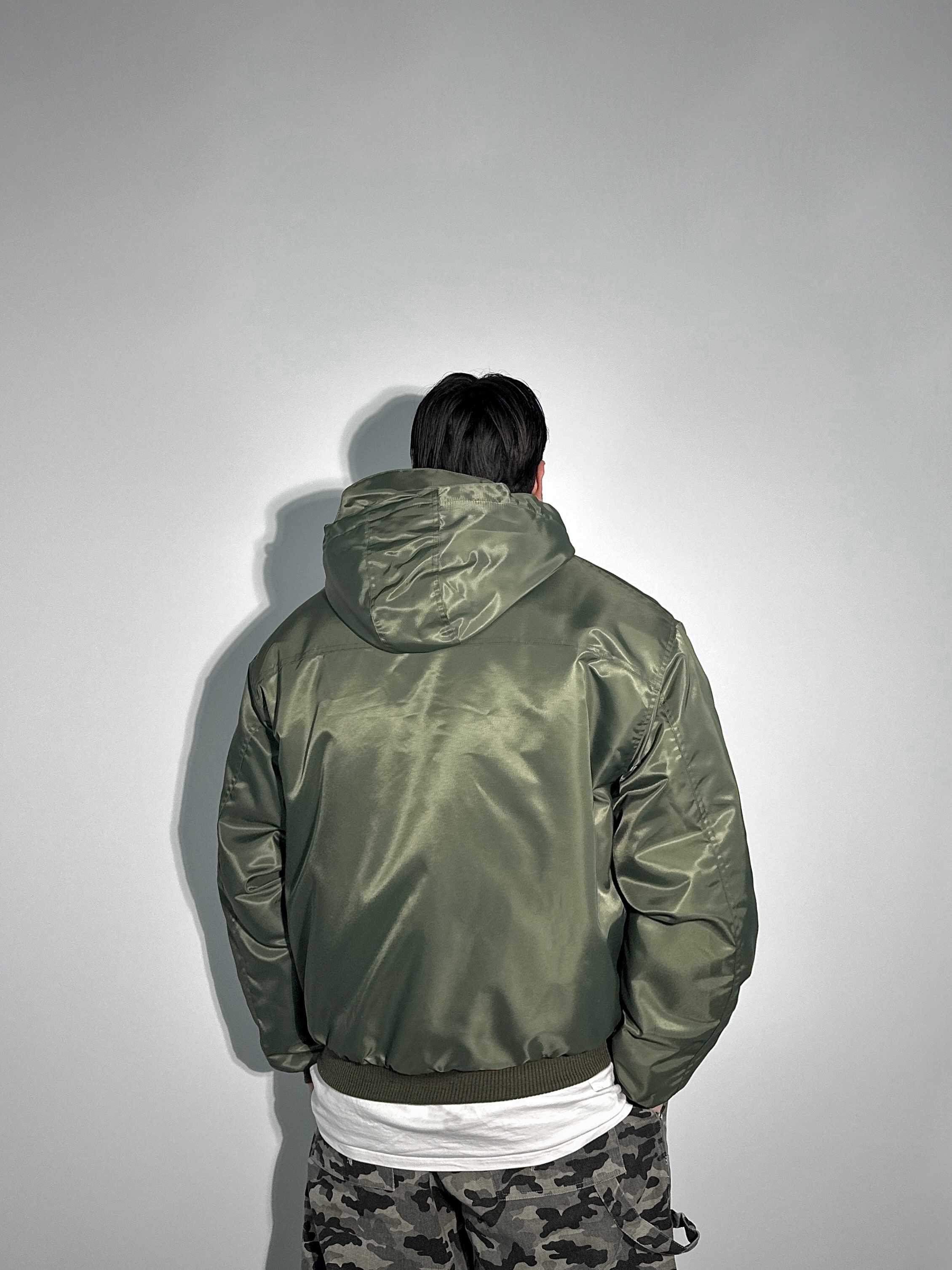 MA-1 에비에이션 패딩 점퍼 2COLOR 빅사이즈 상의 오버핏 에이오알닷 - 상세 이미지 3