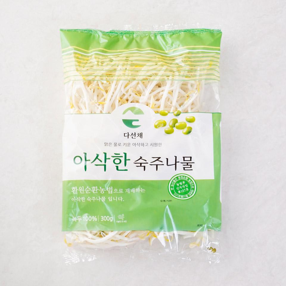 메가마트 다선채 숙주나물 300g 봉 - 상품 이미지