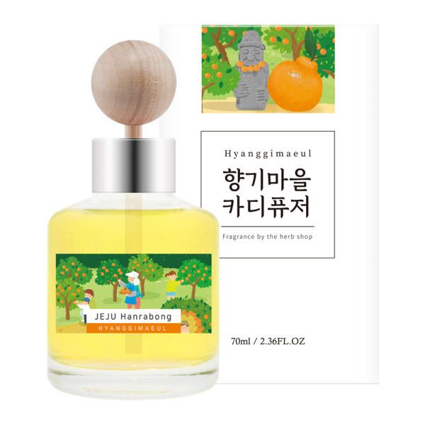 테온셀 향기마을 카 디퓨저 70ml, 제주한라봉, 1개 : 스마트딜 온라인샵
