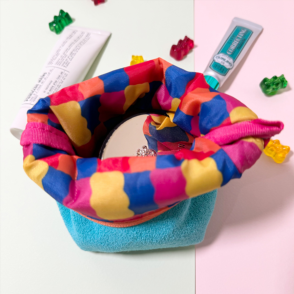 하리보 골드베렌 테리파우치 3color 캐릭터가방 화장품 이너백 생리대 여행용 파우치 이미지 8