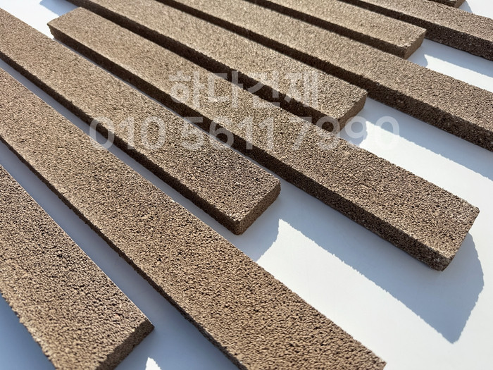 아이브 모노타일 500x50x20T 진브라운 / 하다건재 와이드벽돌타일