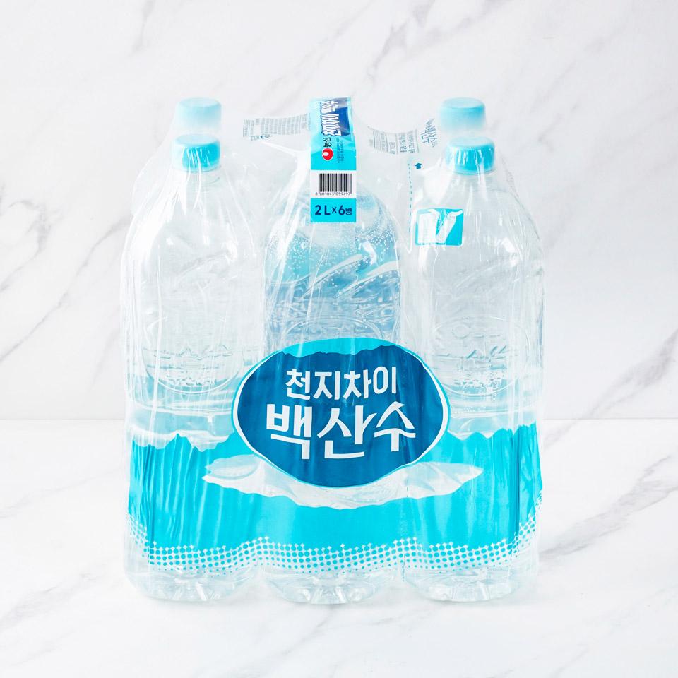 메가마트 농심 백산수 무라벨 2Lx6 - 메인 이미지