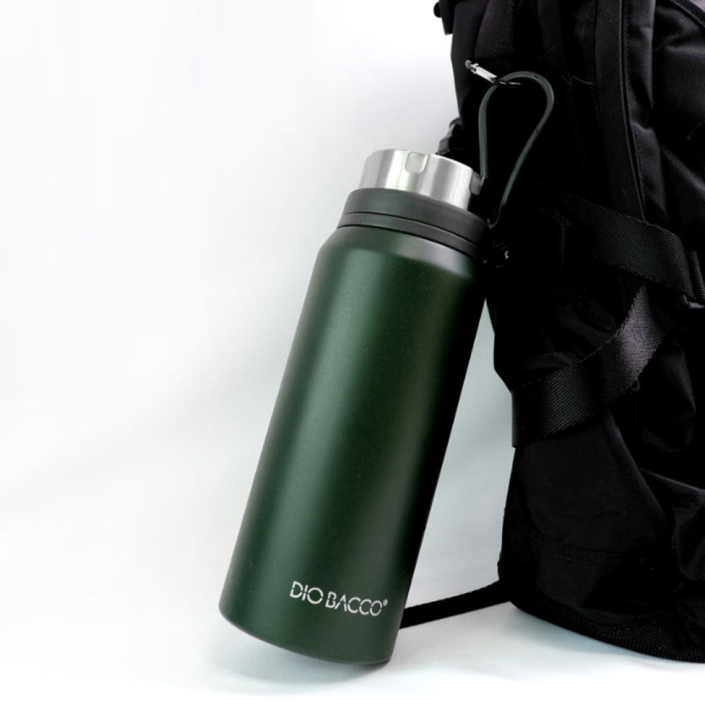 대용량 보온보냉 스텐 텀블러 군인 군대 안새는 완전밀폐 800ml, 카키 - 상세 이미지 5