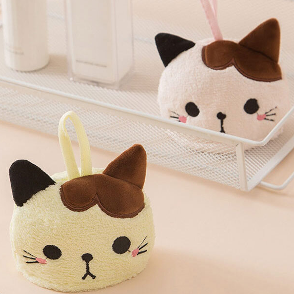귀여운 고양이 캐릭터 주방핸드타올 고리수건 극세사행주 극세사타올 어린이집 손수건 답례품 이미지 8