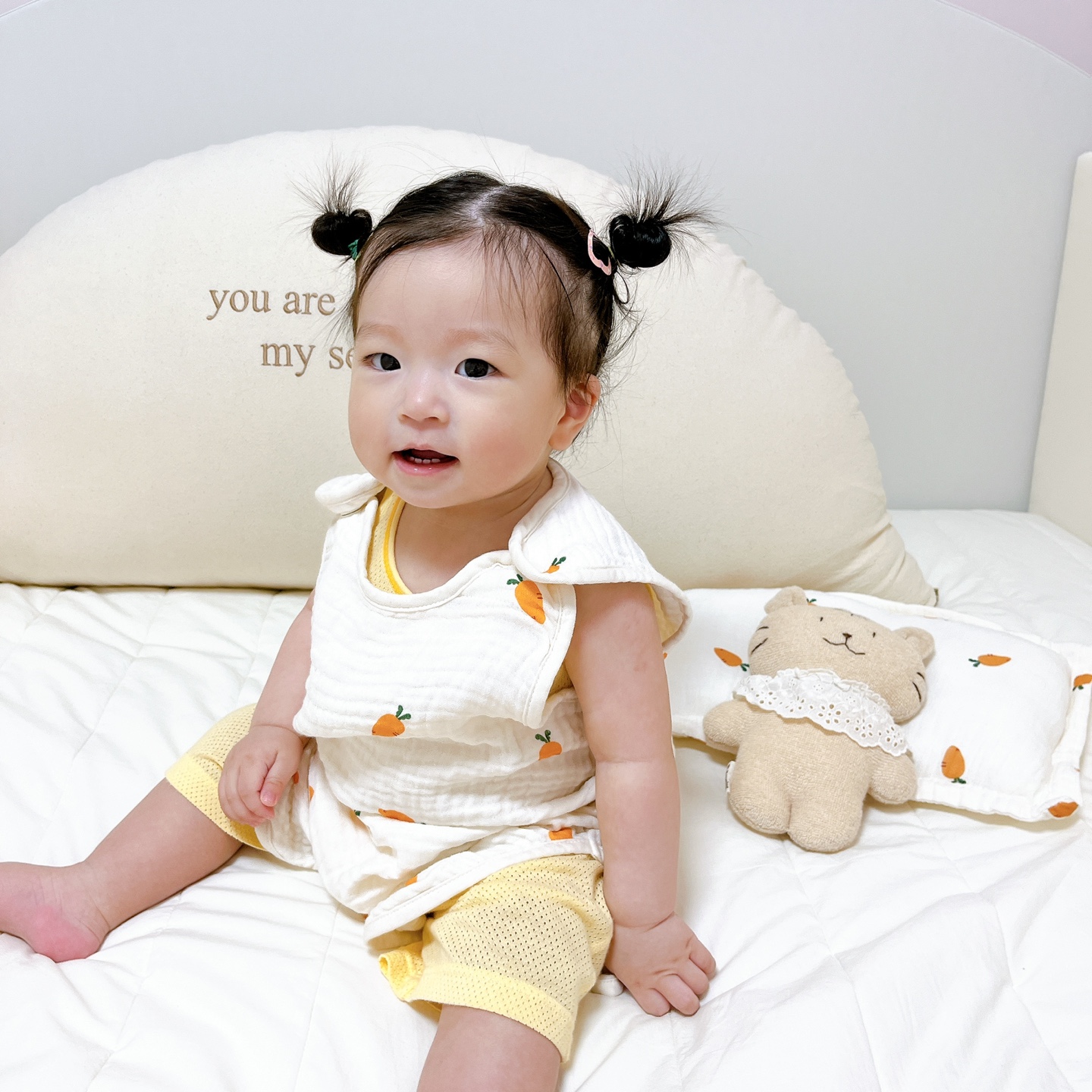 마롤로뜨 아기 프린팅 거즈 수면조끼 사계절 순면 여름 모달 거즈 유아 잠옷 - 상세 이미지 2