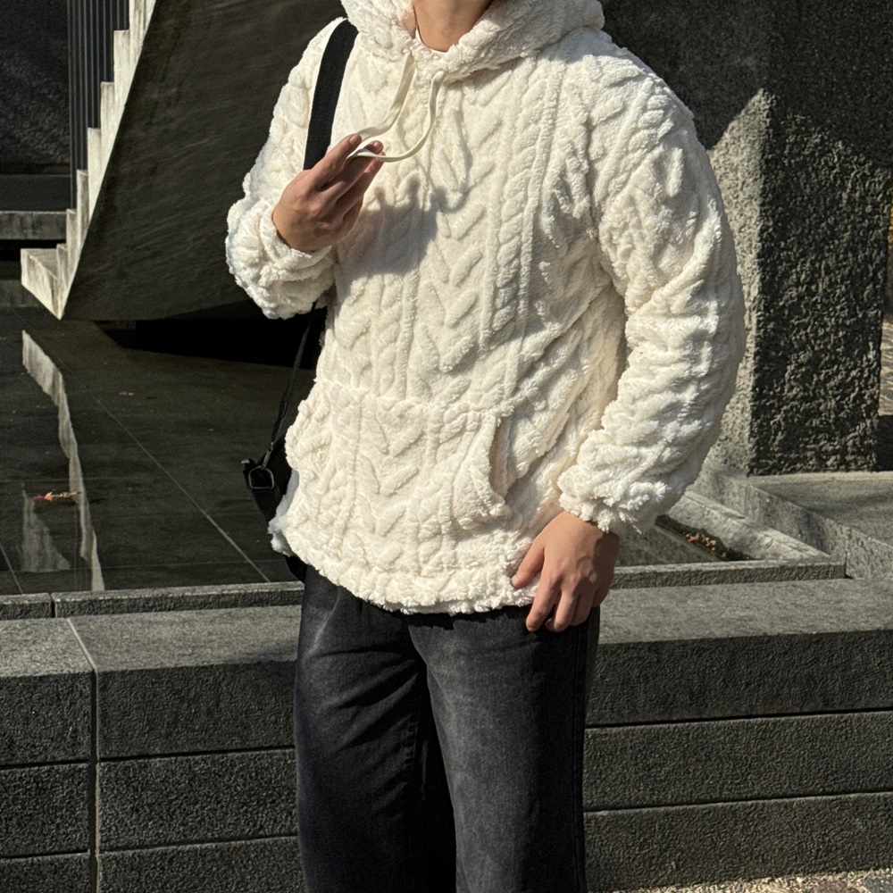 양털후드티 후리스후드티 - 상품 이미지