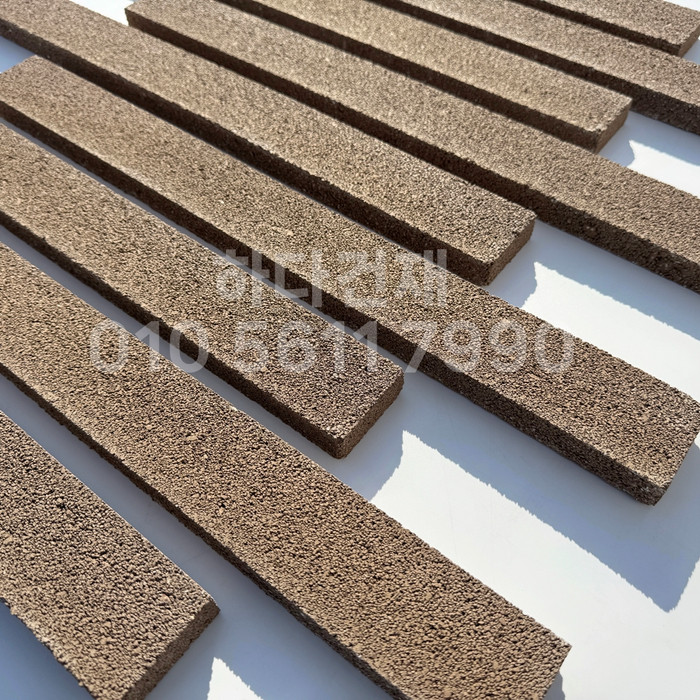 아이브 모노타일 500x50x20T 진브라운 / 하다건재 와이드벽돌타일