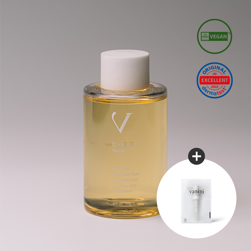 바니니 비건 보습 탄력 부스팅 바디오일 임산부오일 100ml + 펌프 증정 - 상품 이미지