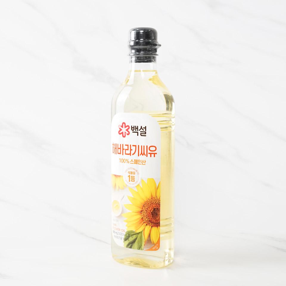 메가마트 CJ 백설 100% 스페인산 해바라기씨유 900ml - 상세 이미지 2