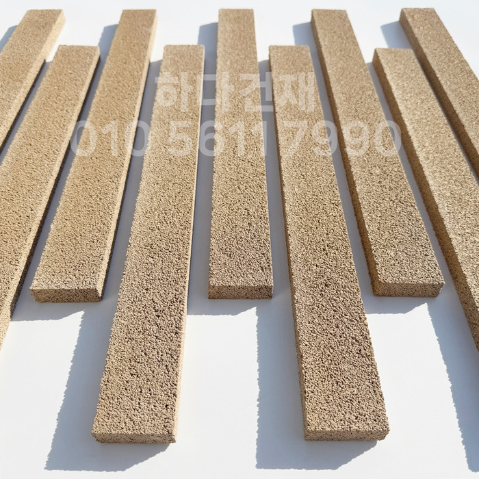 아이브 모노타일 500x50x20T 연브라운 / 하다건재 와이드벽돌타일