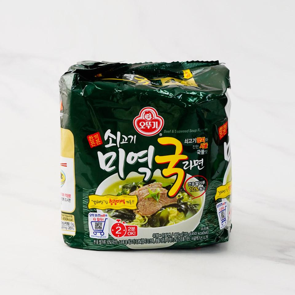 메가마트 오뚜기 쇠고기 미역국 라면 115gx4 - 상세 이미지 2