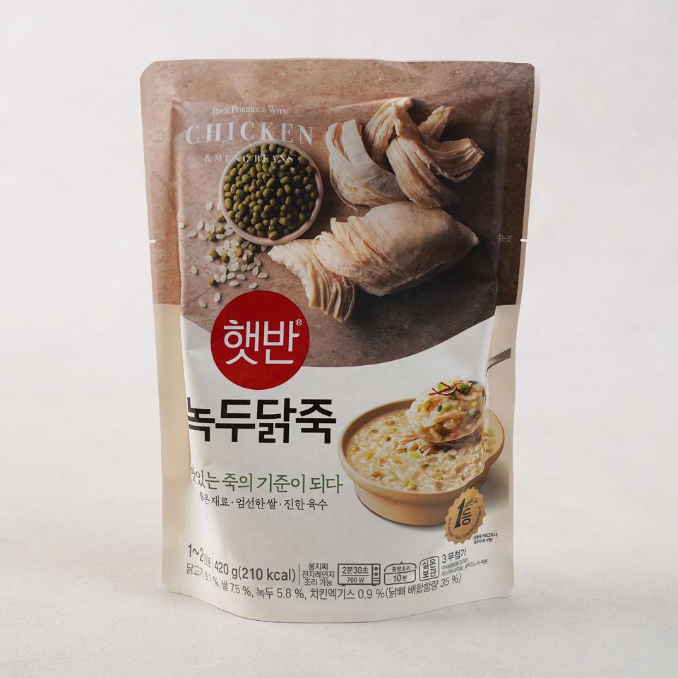 메가마트 CJ 햇반 녹두 닭죽 420g