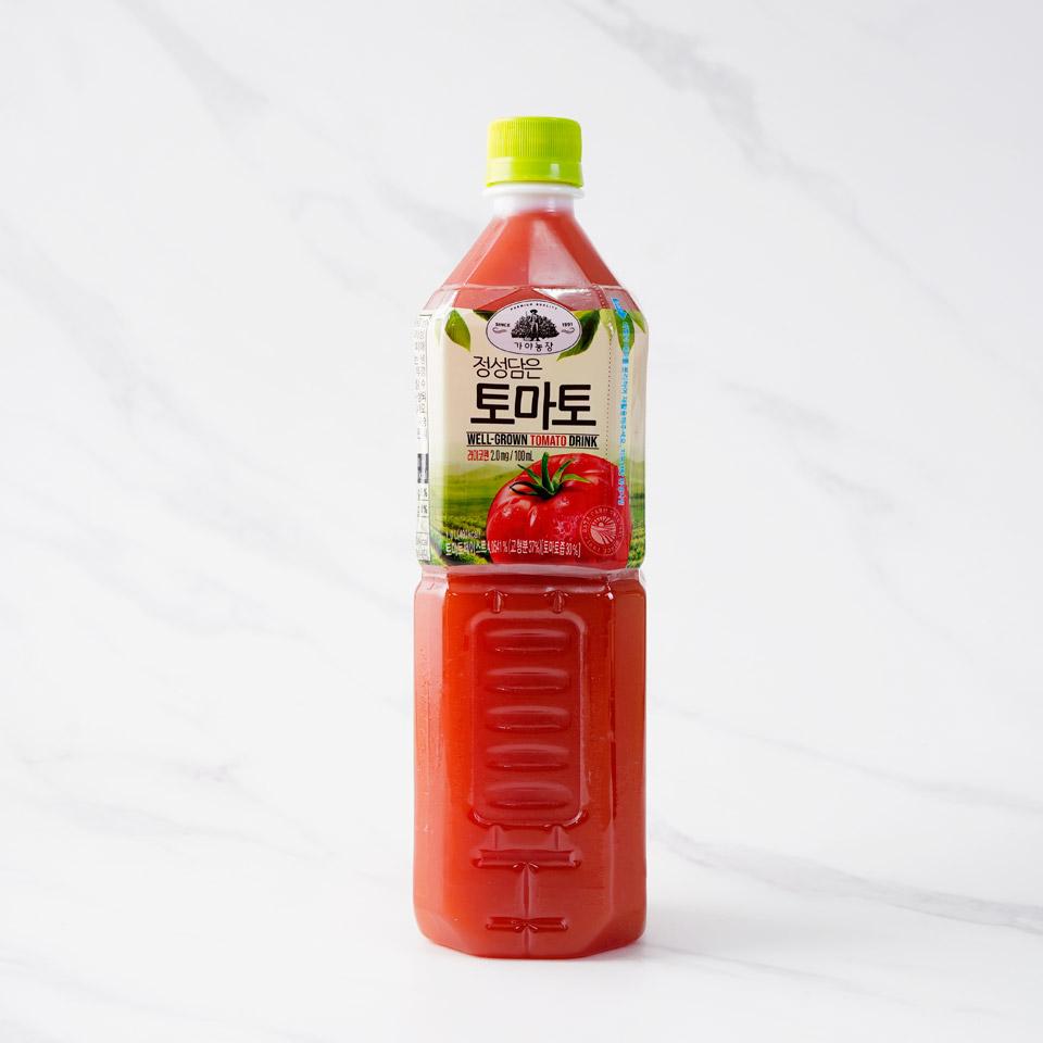 메가마트 웅진 가야농장 정성담은 토마토 주스 1,000ml - 상품 이미지