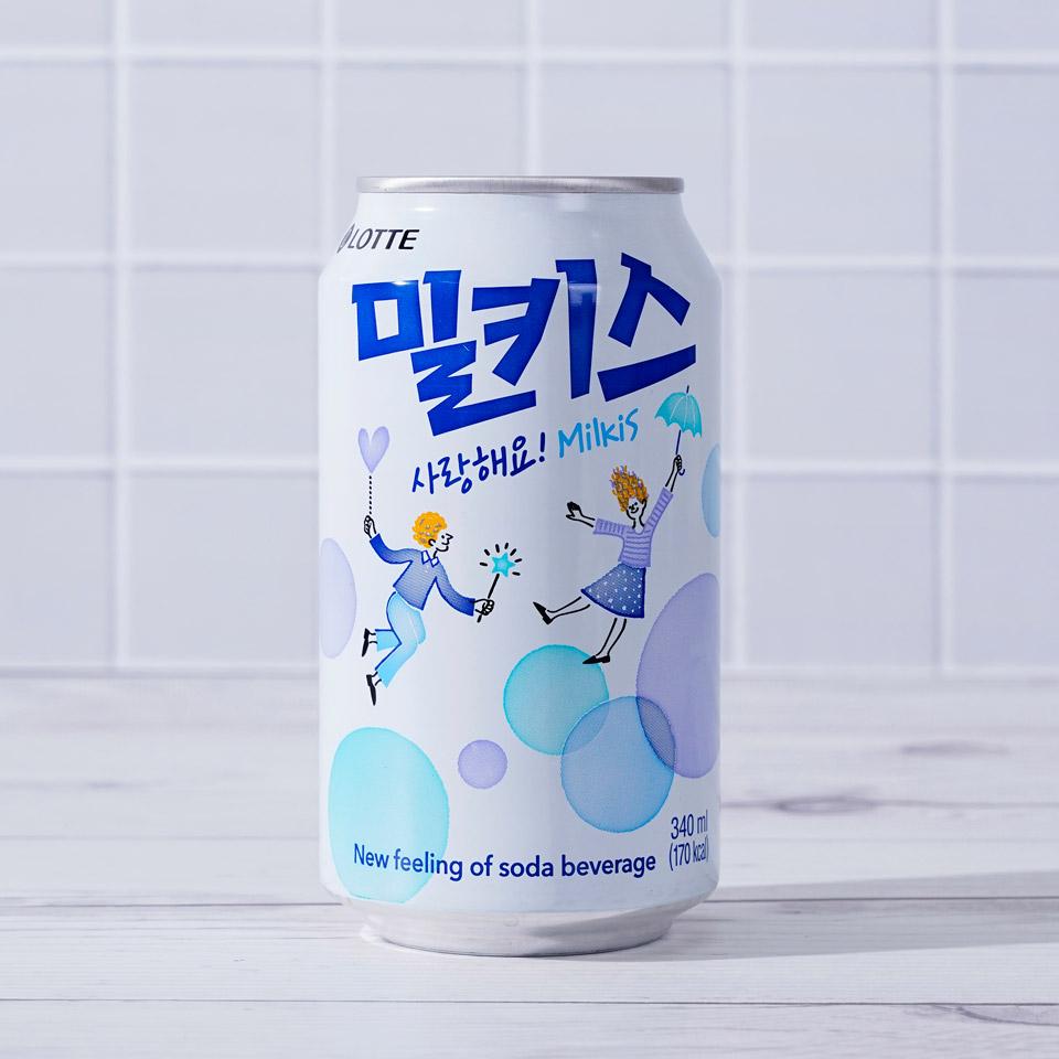 메가마트 롯데칠성 밀키스 340ml - 상품 이미지