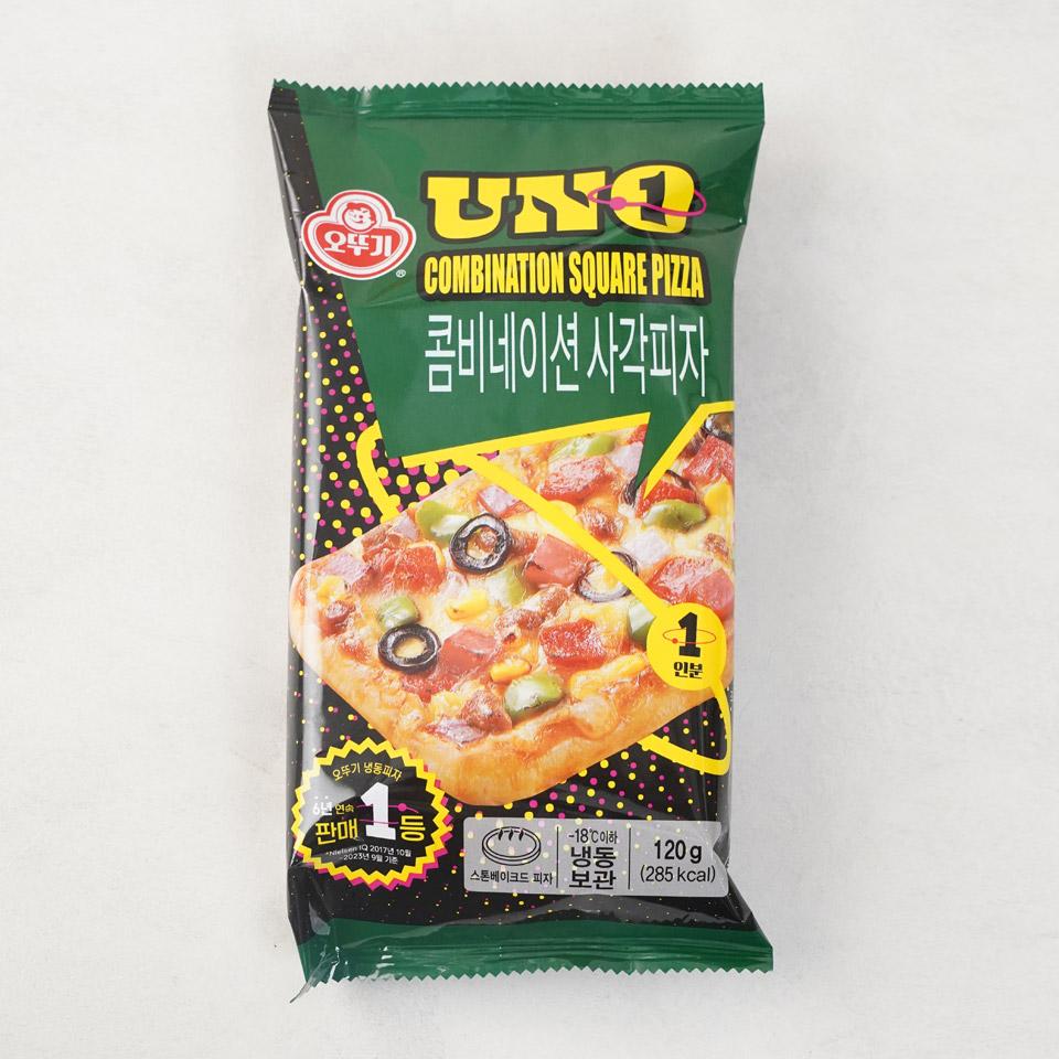 메가마트 오뚜기 UNO 콤비네이션 피자 120g - 상품 이미지