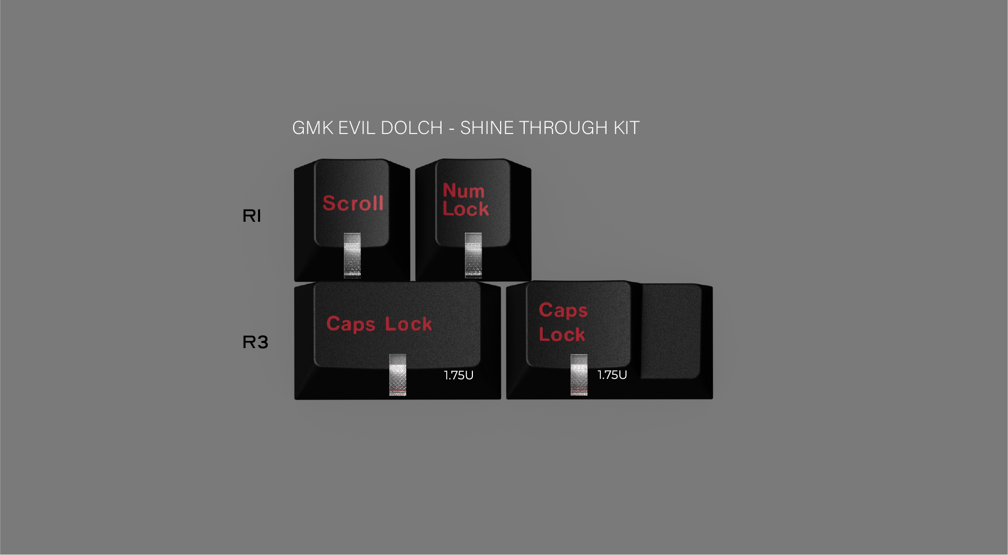 GMK CYL Evil Dolch The Split 키캡 추가 구성 악센트 킷 등 - 상세 이미지 3