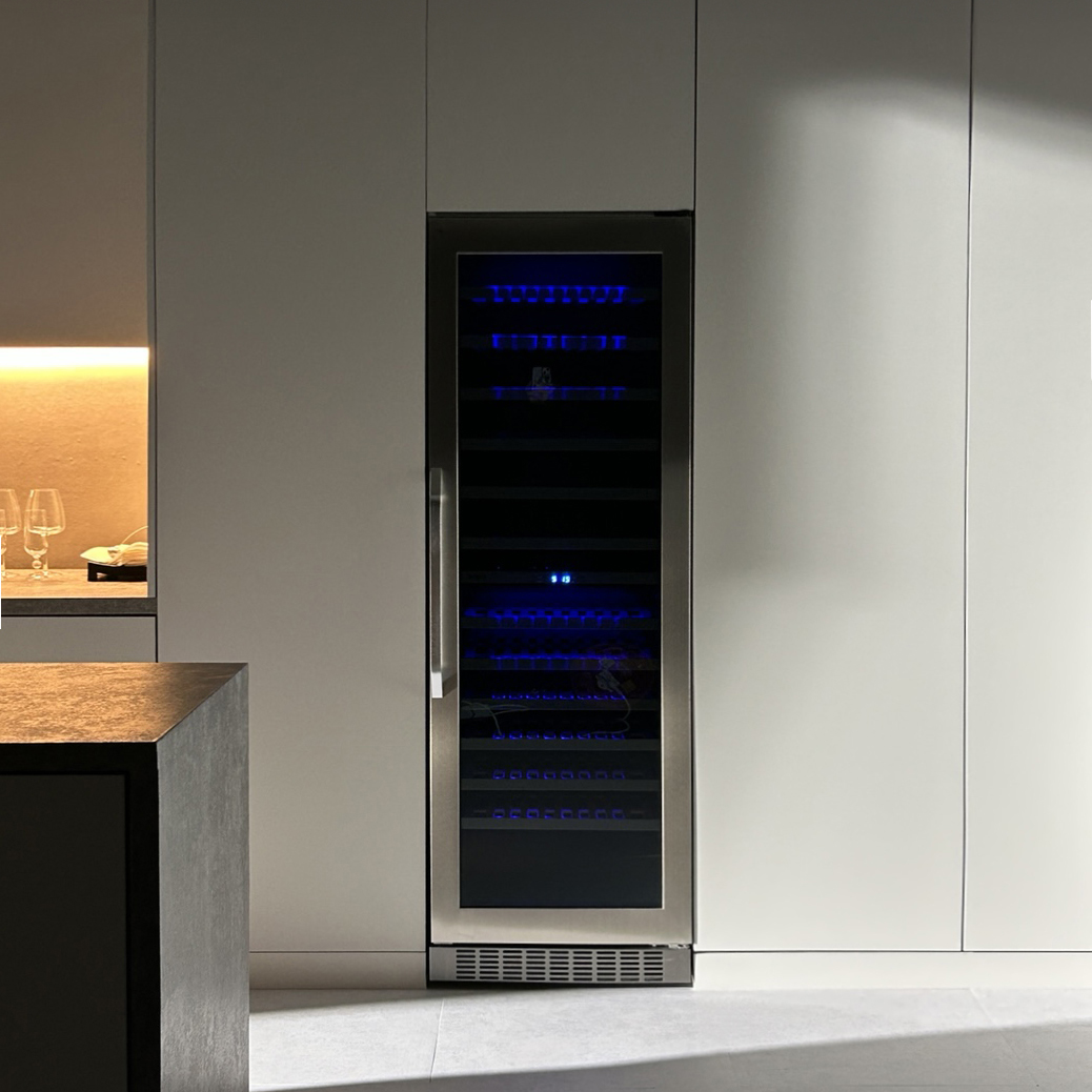 보보스 와인셀러 JG-166B 최대 154병 빌트인 듀얼타입 업소용 대형 와인냉장고