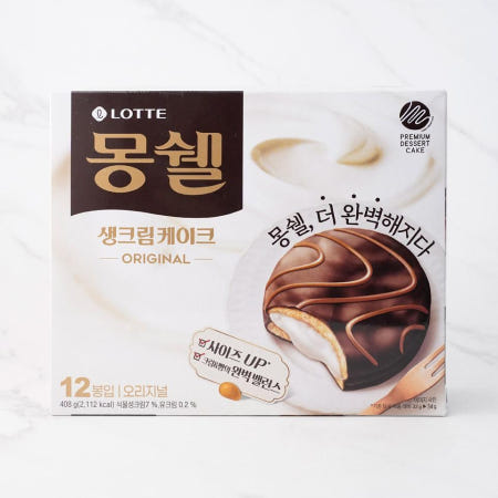 메가마트 롯데웰푸드 몽쉘 크림 케이크 408g