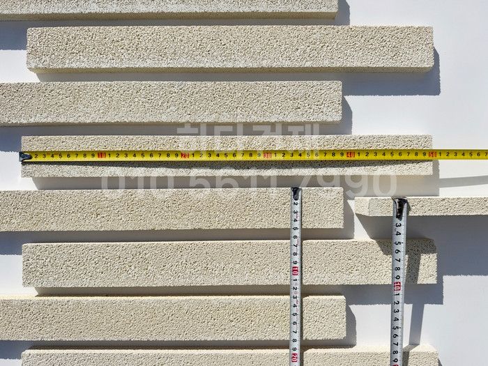 아이브 모노타일 500x50x20T 아이보리 / 하다건재 와이드벽돌타일