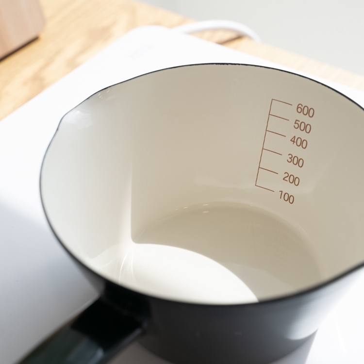 에지리 노르딕안단테 인덕션 법랑냄비 밀크팬 14cm, 와인레드 - 상세 이미지 5