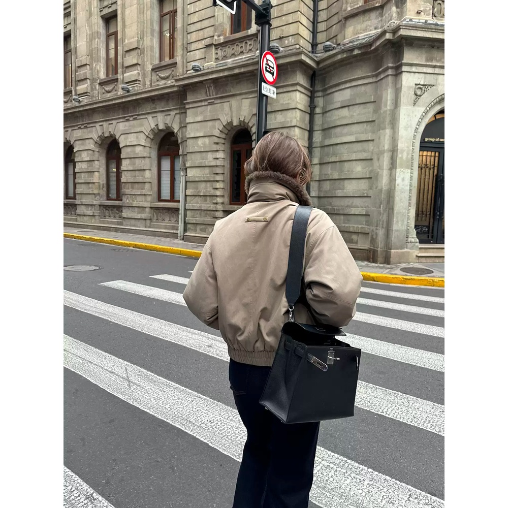 차정원 자켓 코트 인스타그램 양털 두꺼운 의상 옷 패션 - 상세 이미지 2