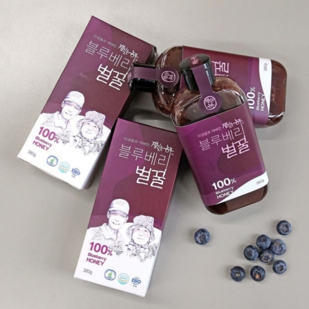 국산 프리미엄 벌꿀 토종꿀 천연 정선 블루베리꿀 380g - 상세 이미지 5