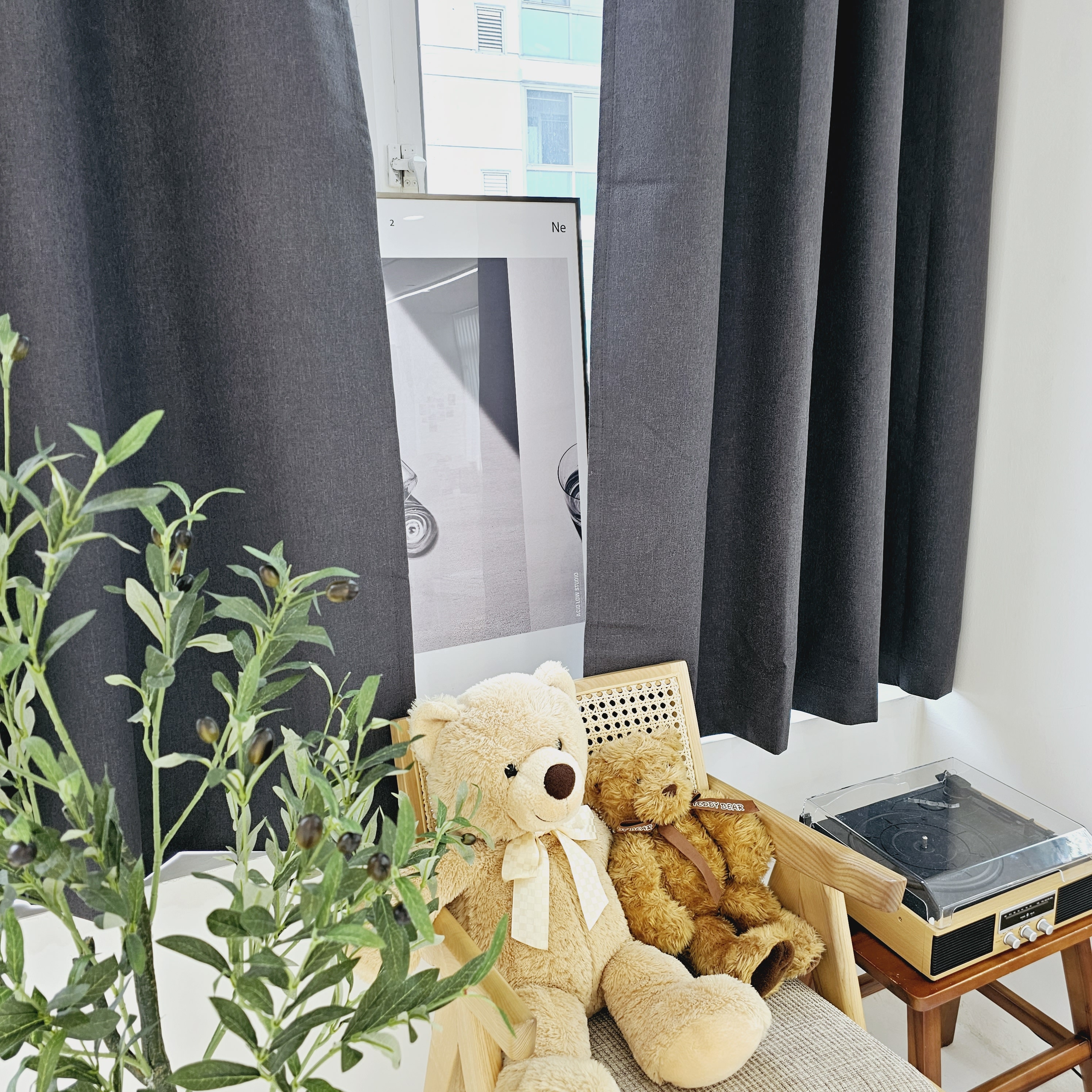 차광율99.99% 암막커튼 창문형 버터옐로우, 130X165cm