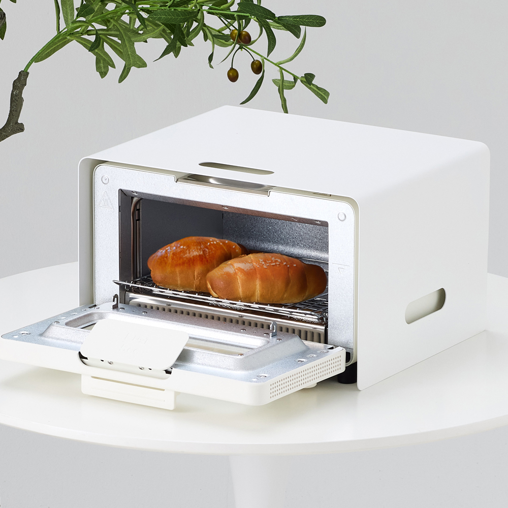 토스터기 랙 발뮤다 호환 스틸 케이스 주방정리용 선반 다용도 수납 트레이 BG-10W