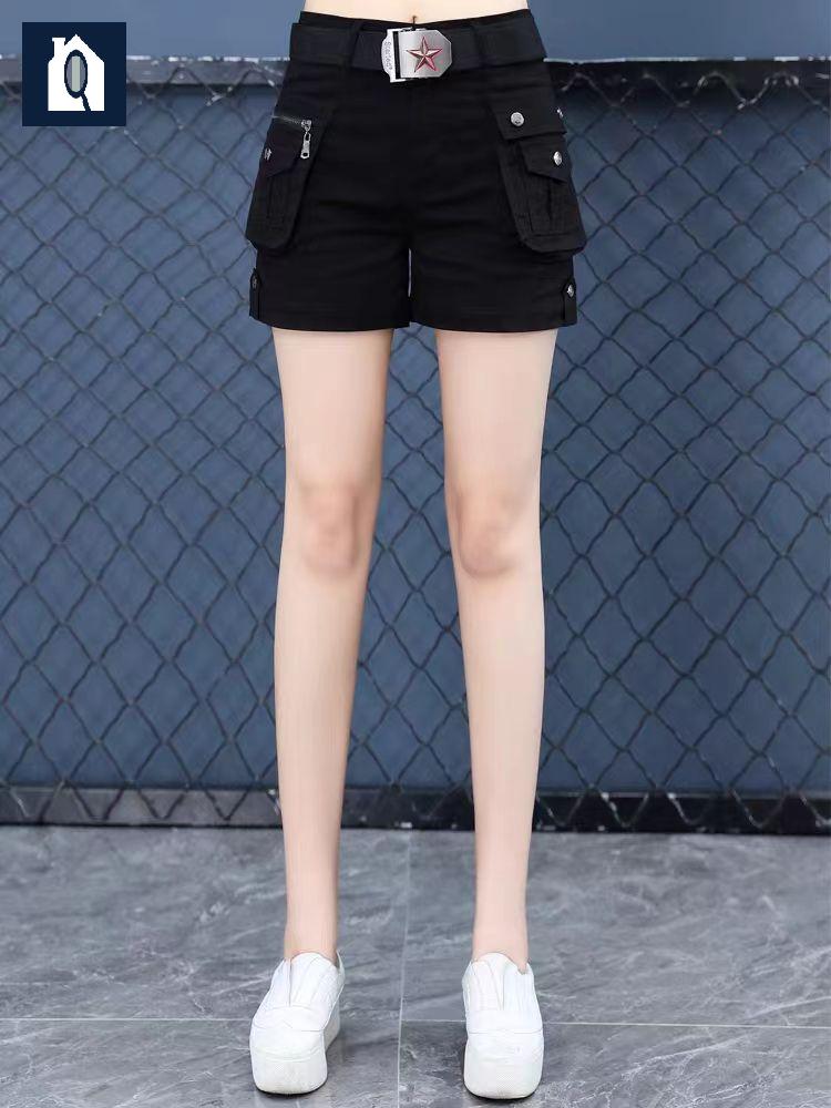 멀티포켓 전술바지 밀리터리 여성용 카고 반바지 - 상세 이미지 4