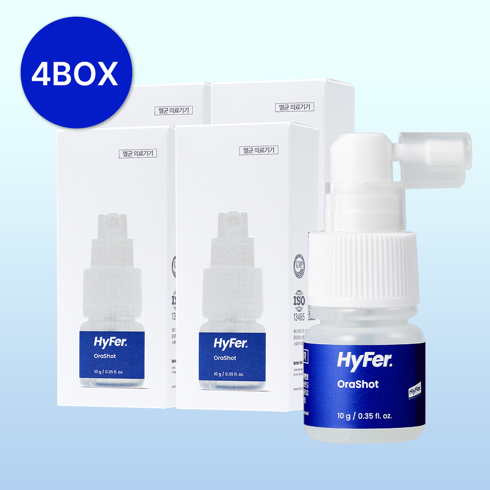 하이퍼 오라샷 구강상처케어 의료기기 수족구 10ml, 4개 - 상품 이미지