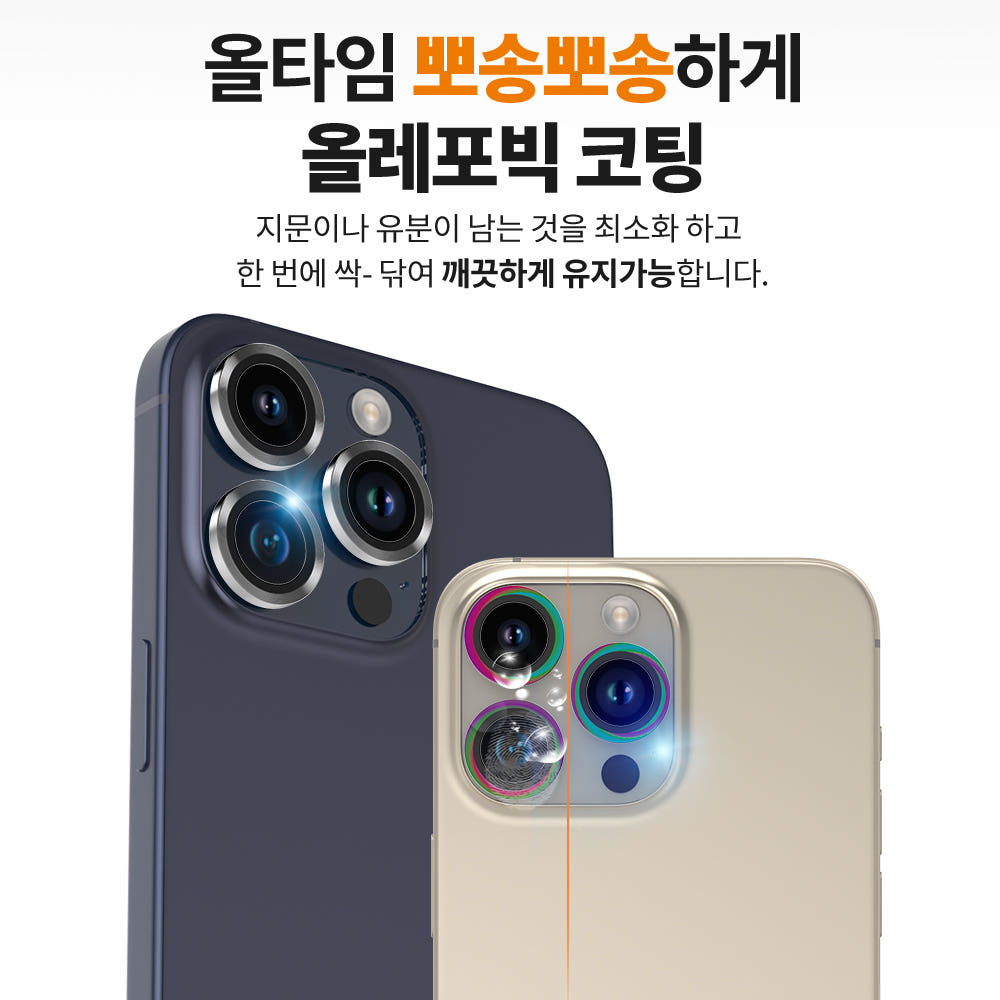 랩씨 카메라 강화유리 렌즈보호필름 빛번짐 방지 홀로그램 갤럭시S24 플러스, 2매입 이미지 7