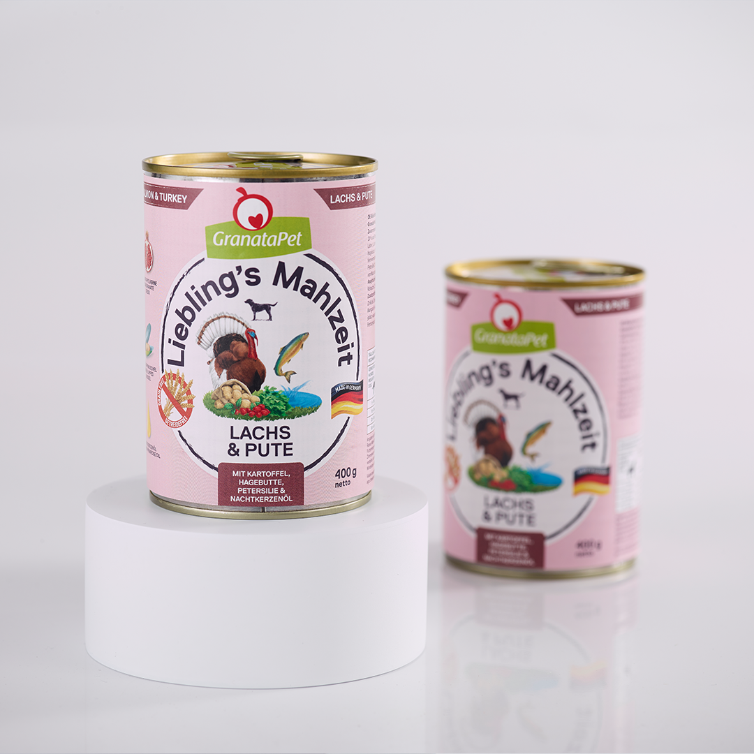 그라나타펫 리블링 말자이트 습식 연어+칠면조, 400g, 1개