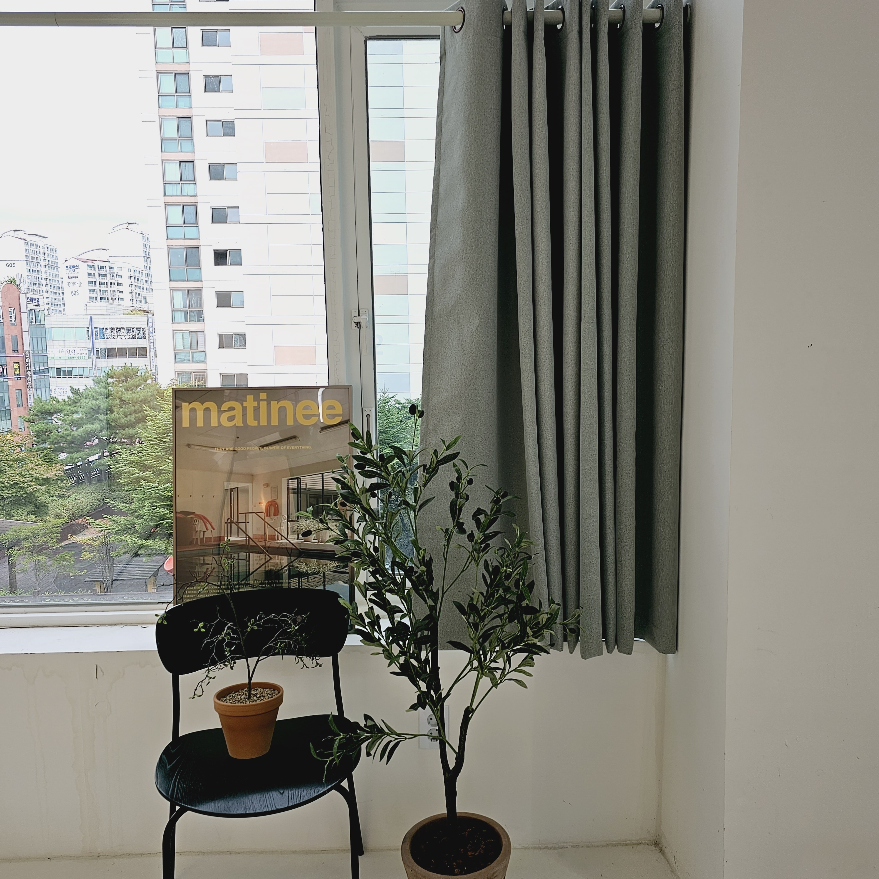 차광율99.99% 암막커튼 창문형 버터옐로우, 130X165cm