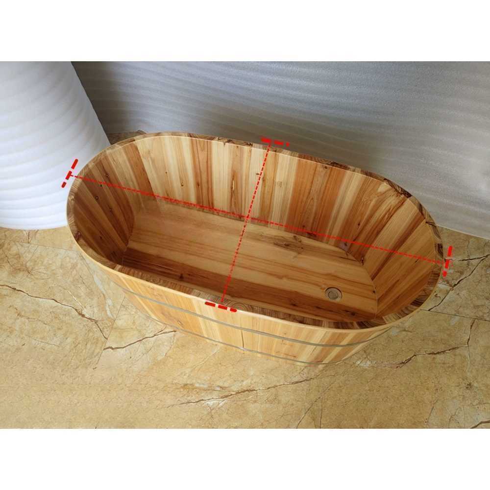 나무 반신욕조 자쿠지 히노끼탕 가정용 일본식 사우나 100cm