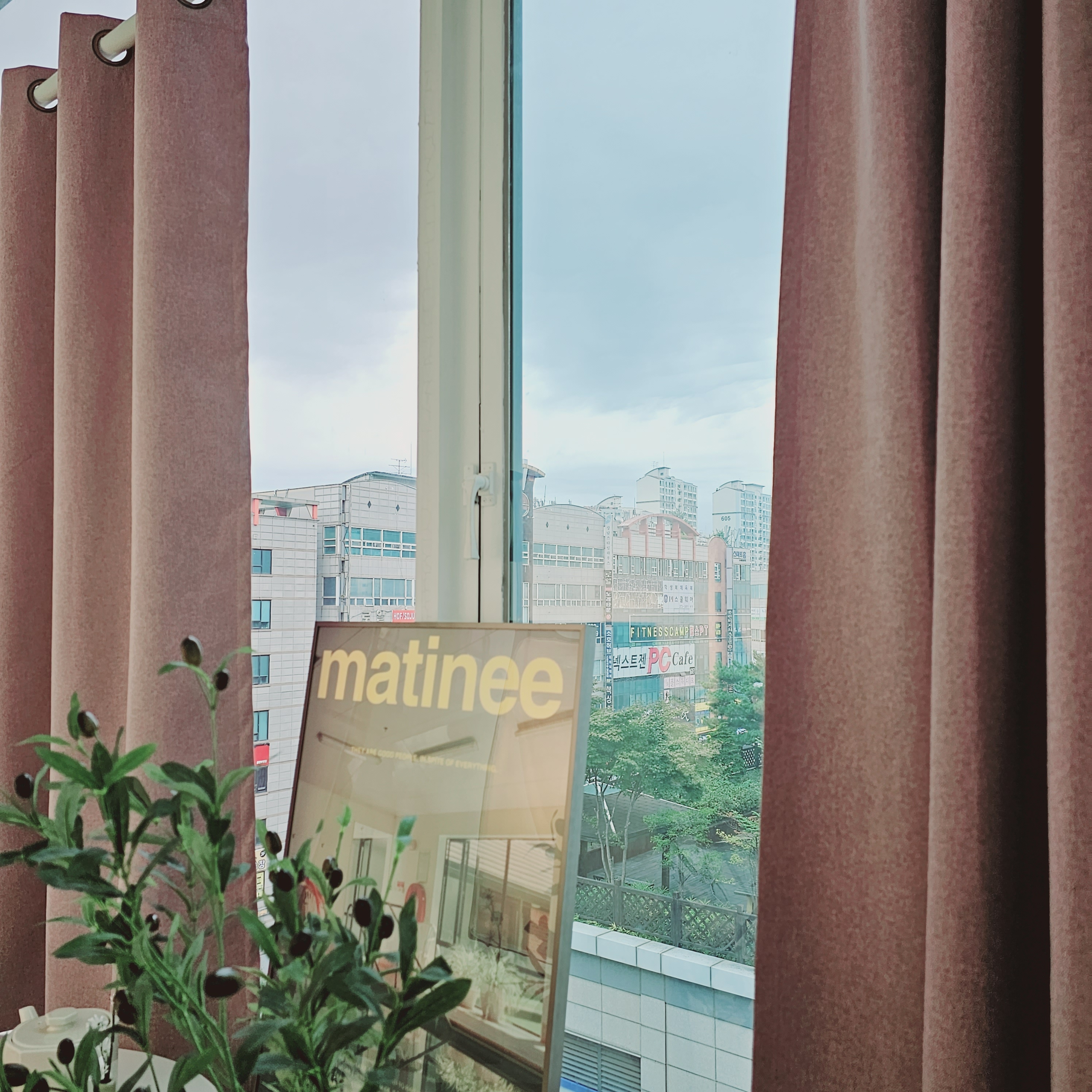 차광율99.99% 암막커튼 창문형 퍼플핑크, 130X165cm