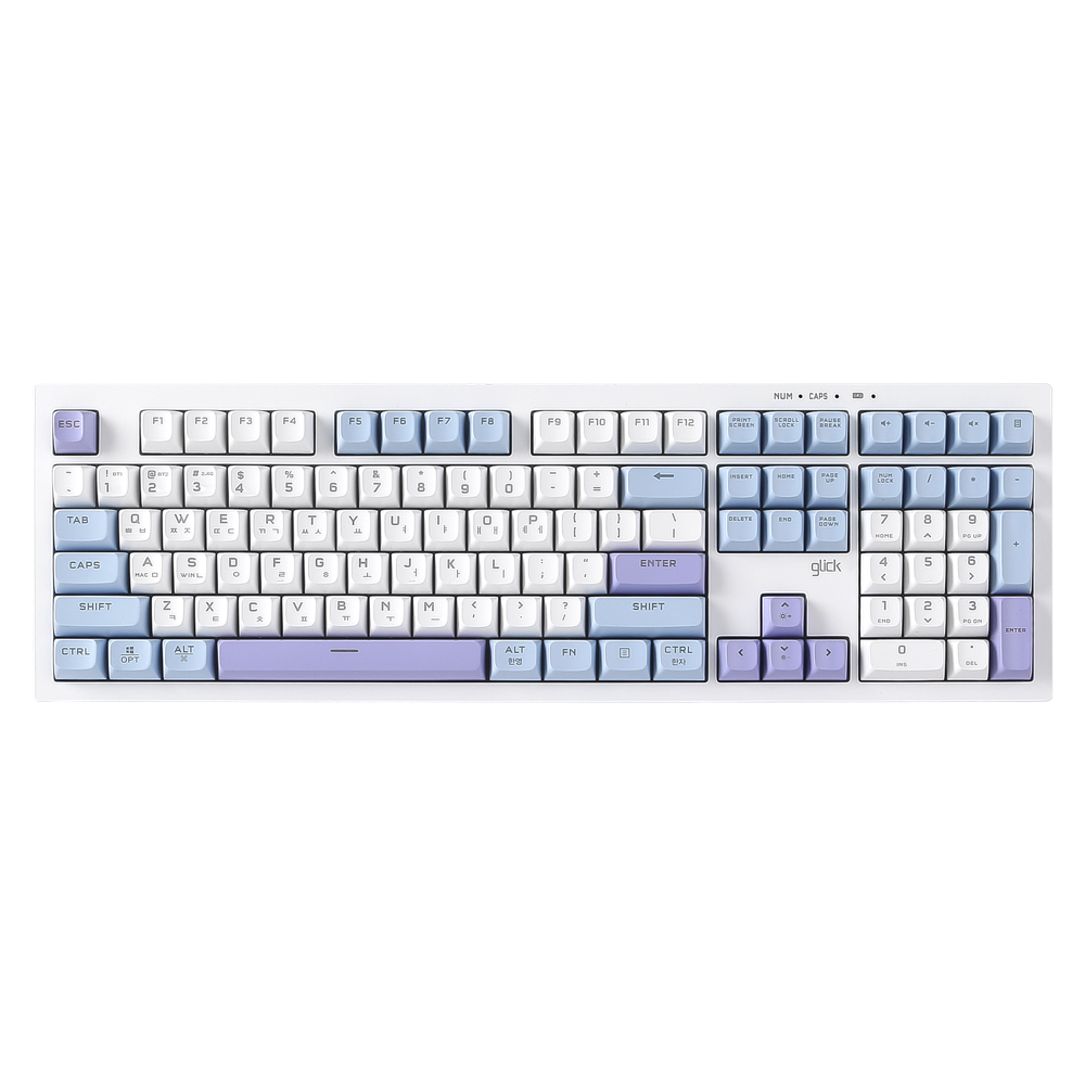 지클릭커 사일런스M 무소음 풀윤활 무선블루투스 키보드 방수 충격방지108 Sky City RC1, 멤브레인 - 상품 이미지