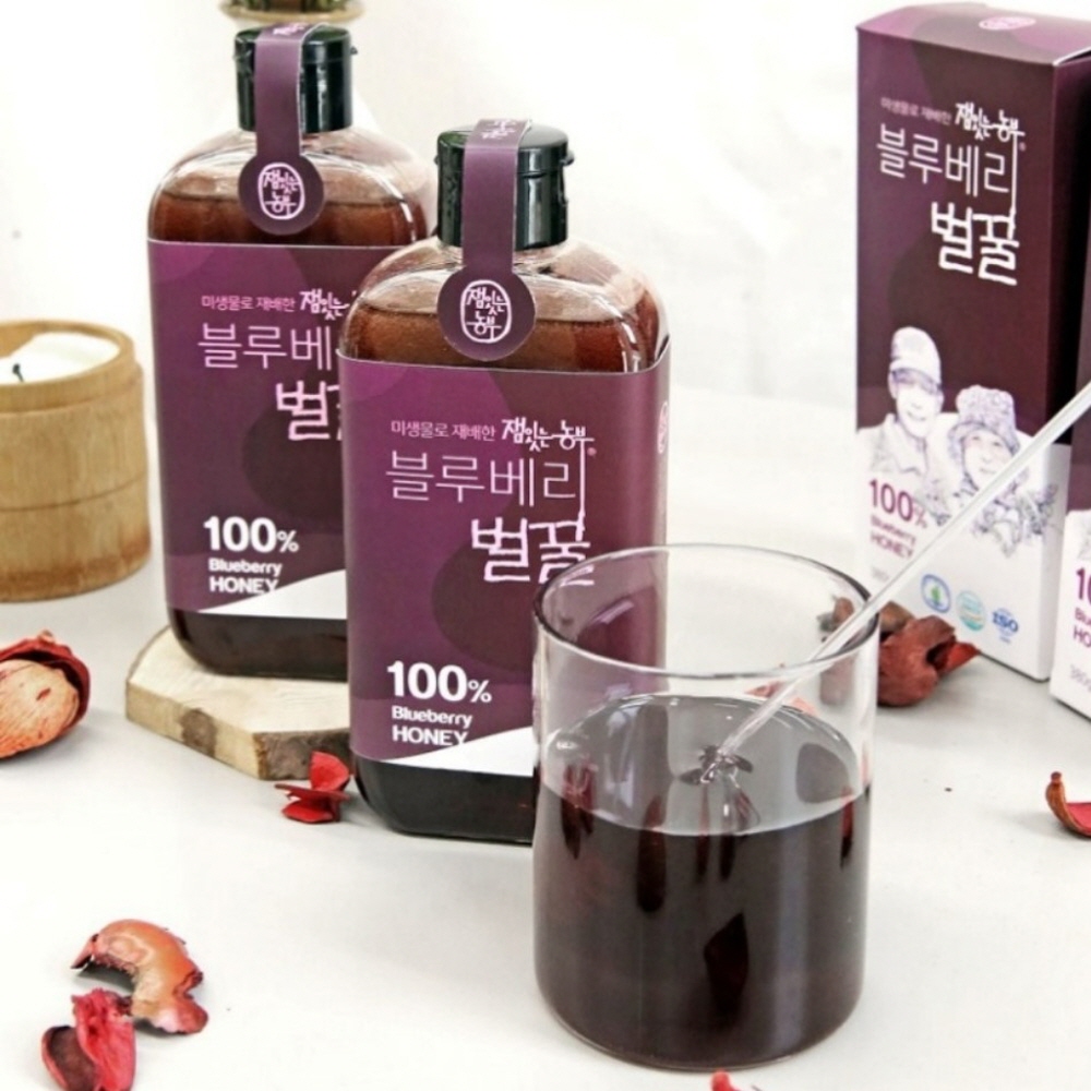 국산 프리미엄 벌꿀 토종꿀 천연 정선 블루베리꿀 380g - 상세 이미지 4
