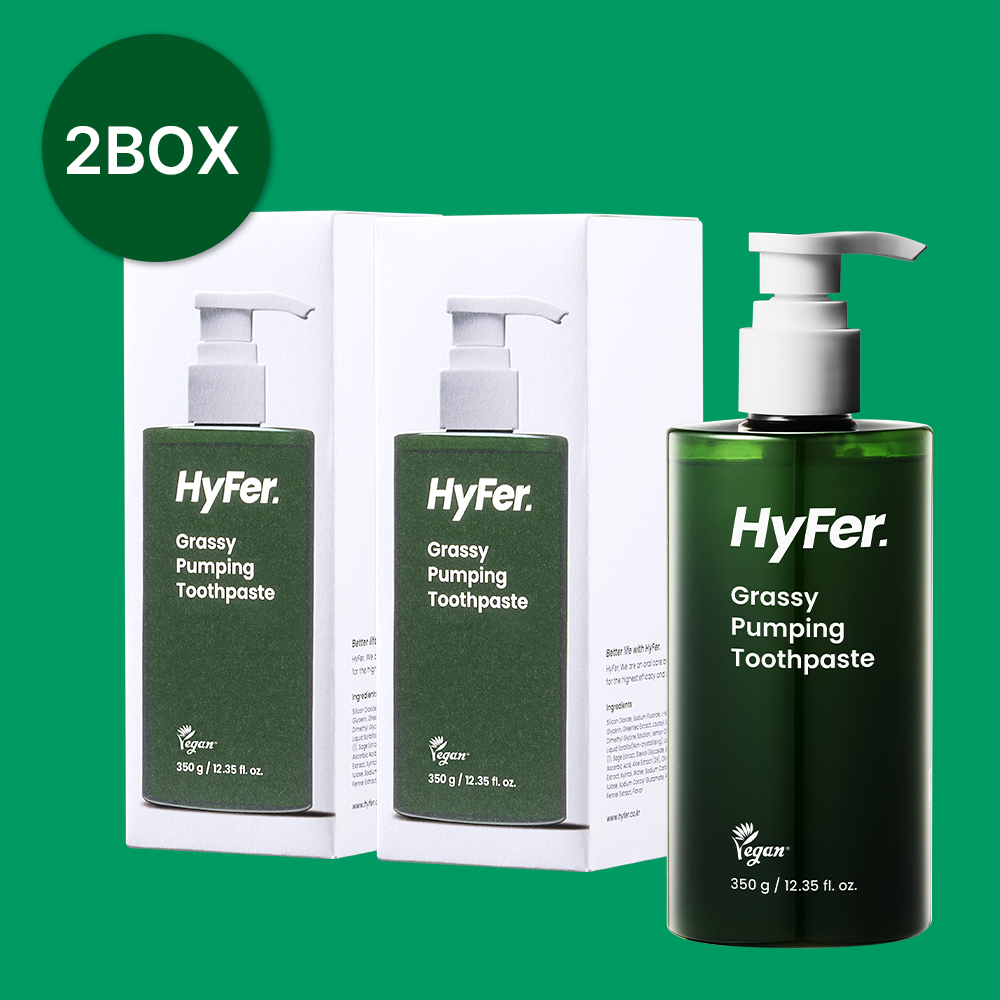 [대용량치약]하이퍼 샐러드 펌핑치약 펌프 유아 키즈 불소 액상 짜서쓰는 350g, 2개 - 상품 이미지