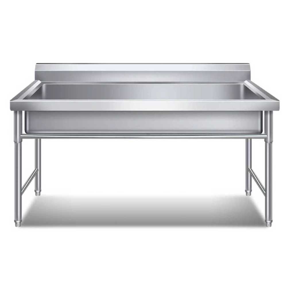 스텐 개수대 세정대 작업대 캠핑장 간이 농막 운동장 120x60x80cm - 상세 이미지 2