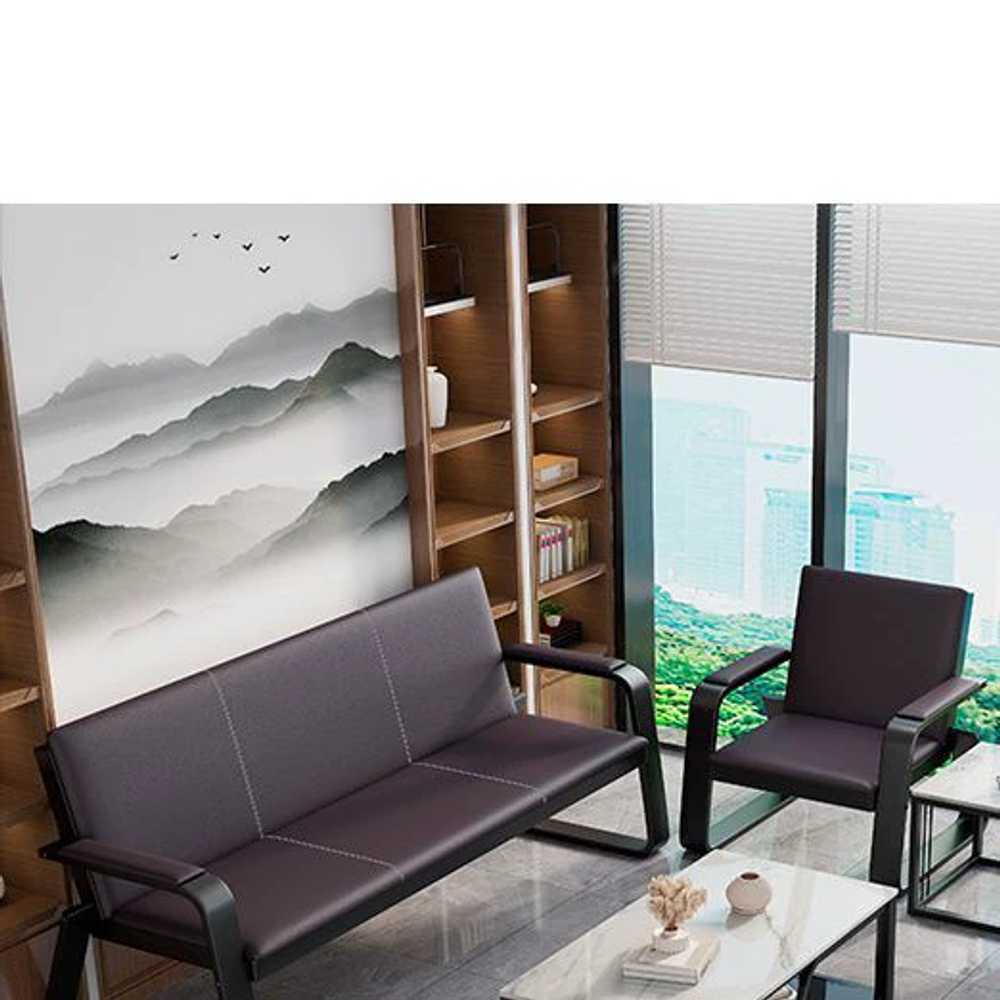 휴게실 소파 로비 가죽 의자 영업용 사무실 대기실 사무용가구 긴형 커피색 : 모모 구대스토어