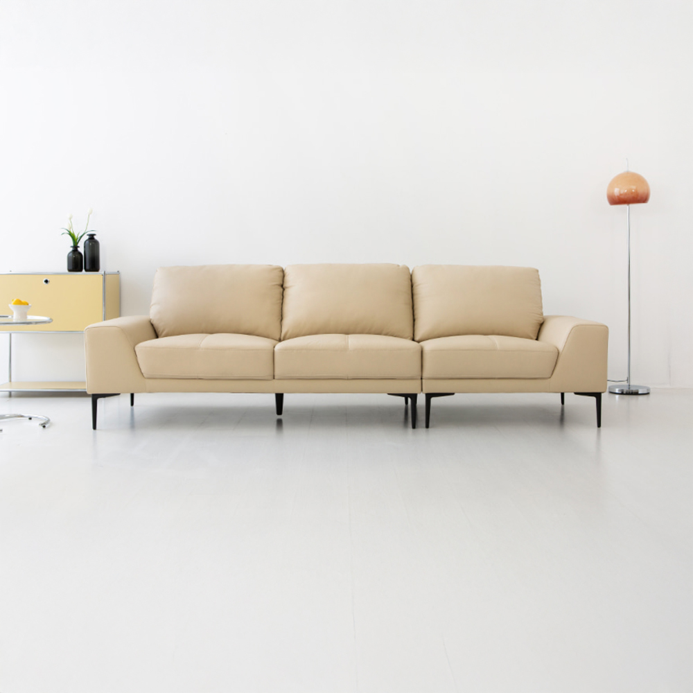 BERINO 4인 가죽소파 일반형 바닐라 3832.8708