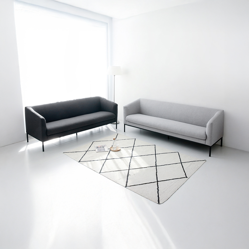 니스코 4인 소파 F521SO4 라이트그레이 9387.4409