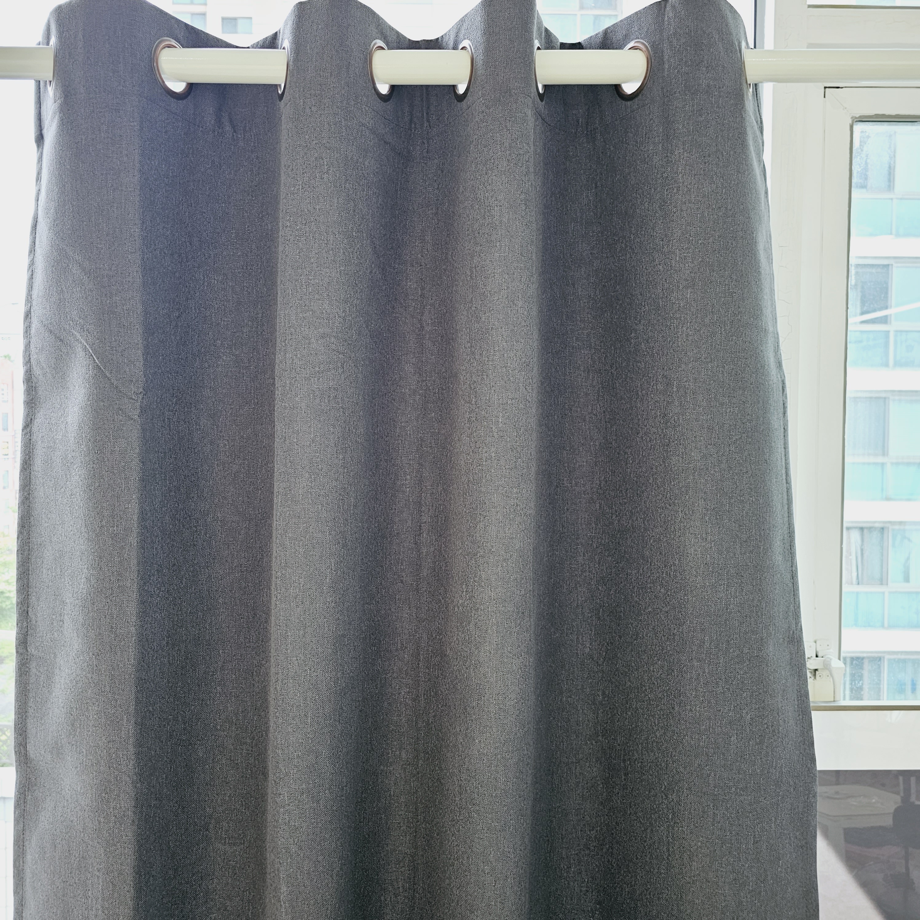 차광율99.99% 암막커튼 창문형 버터옐로우, 130X165cm