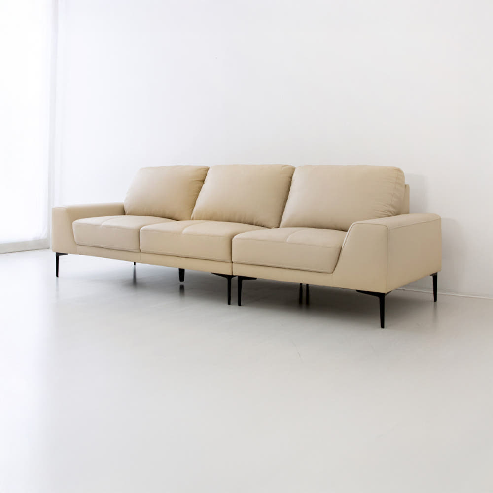 BERINO 4인 가죽소파 일반형 바닐라 3832.8708